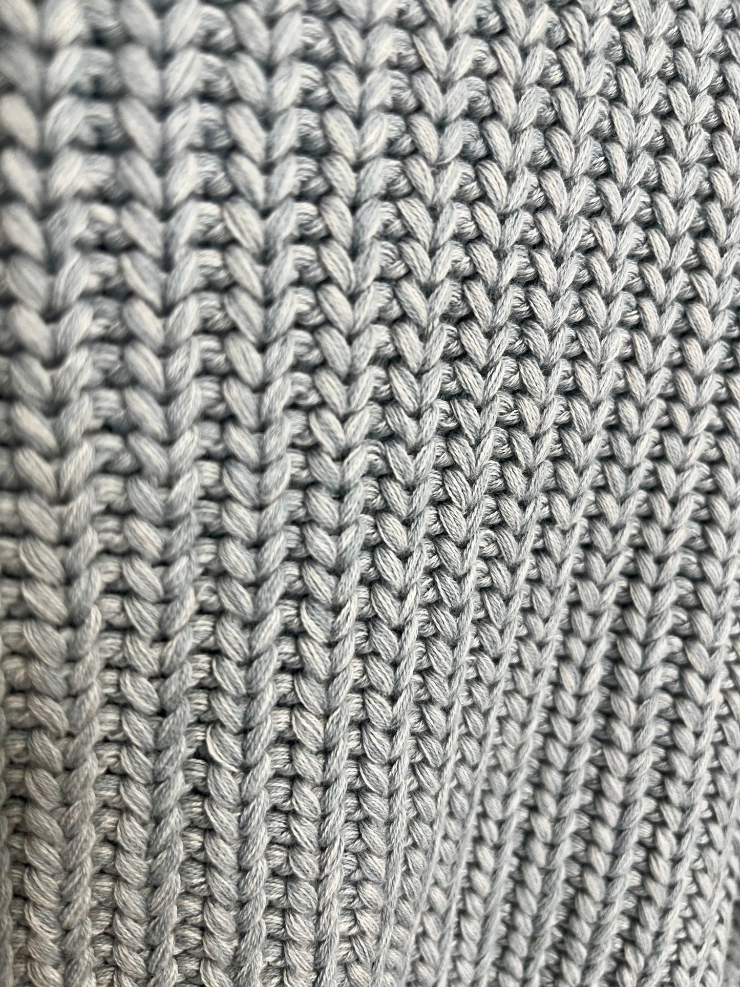 Chunky Knit Braided Cotton Sweater