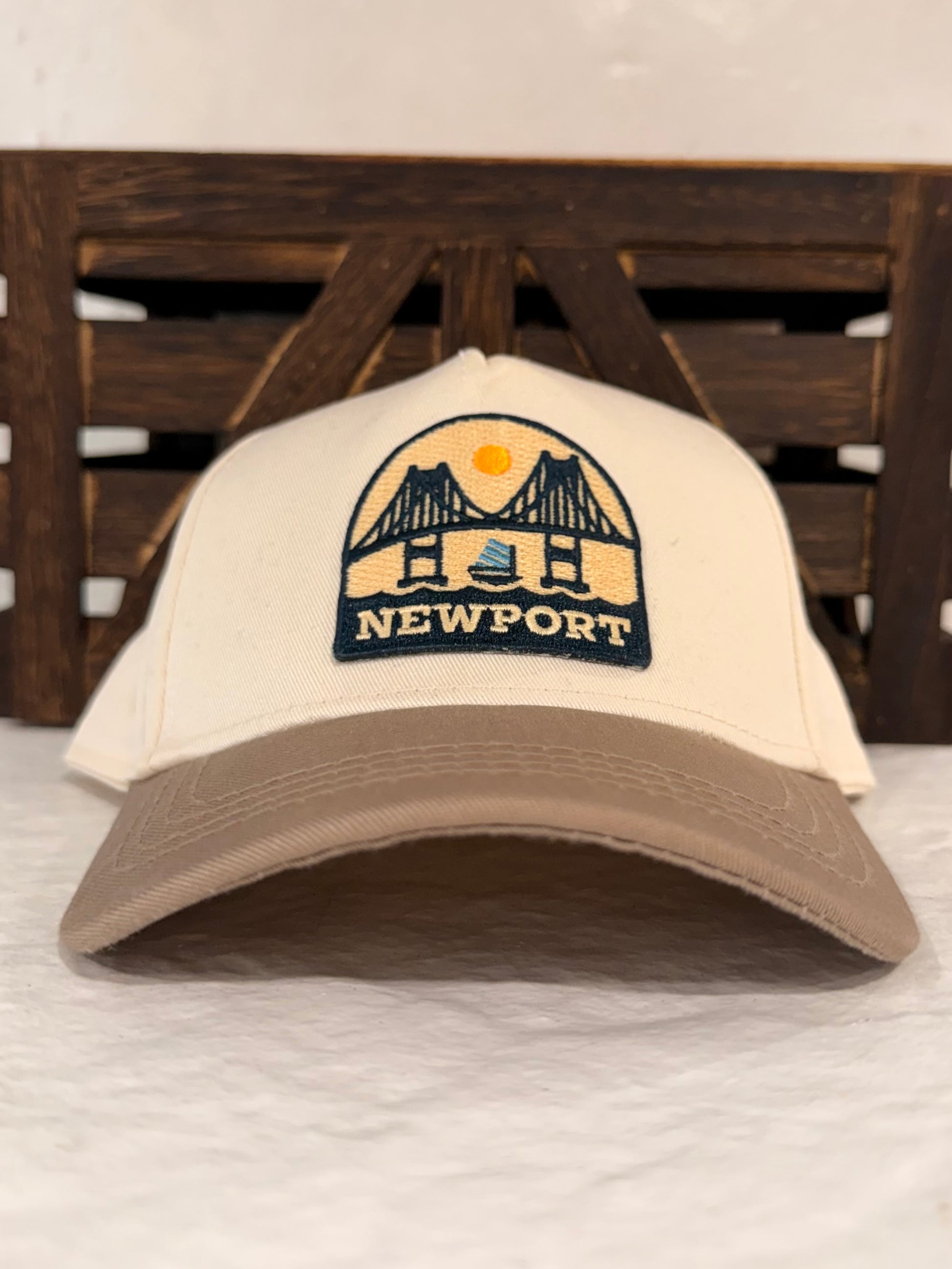 Sunwray Newport Bridge two-tone kids cap side view