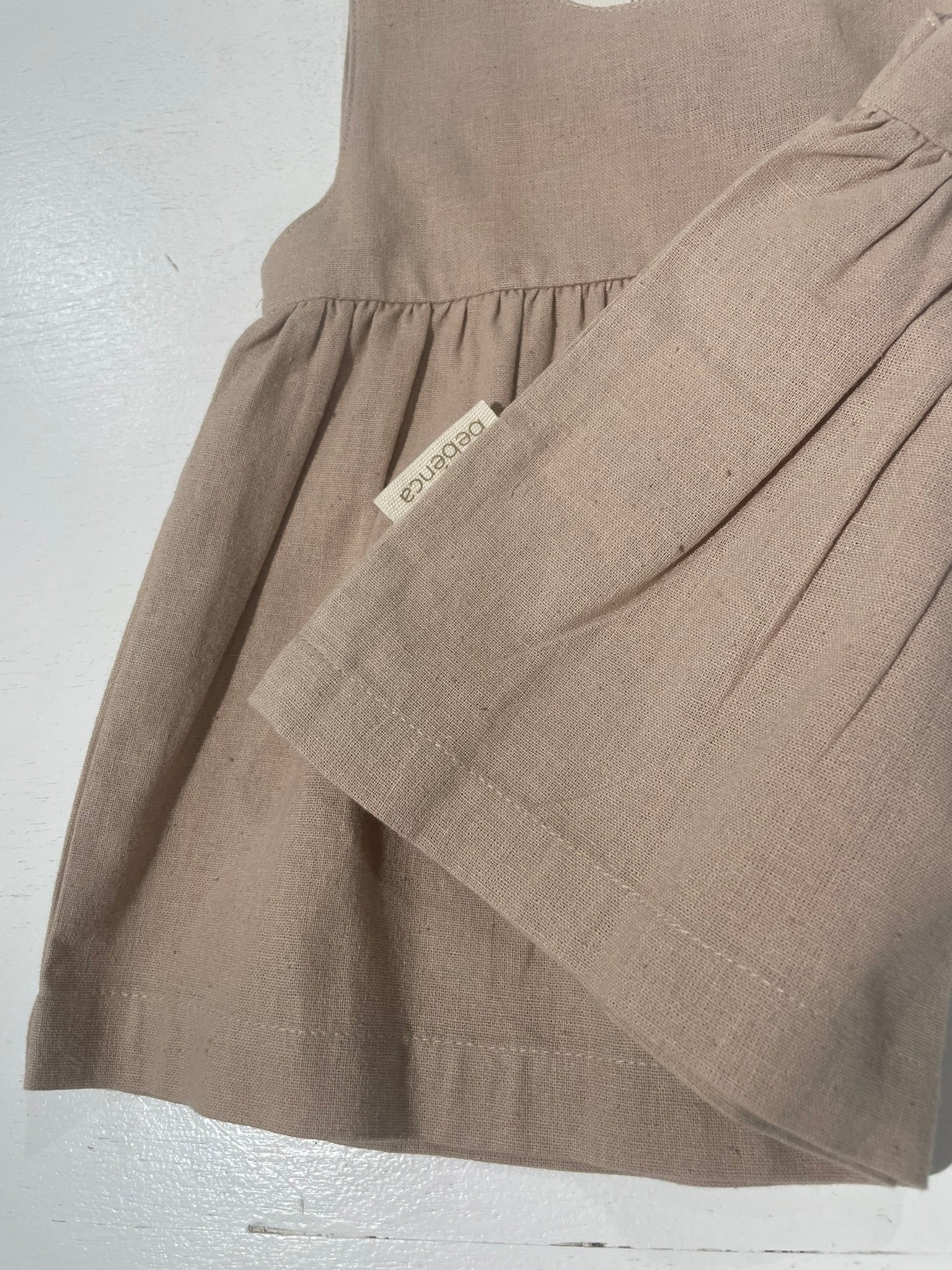 Moonstone recycled cotton dress flat lay product view