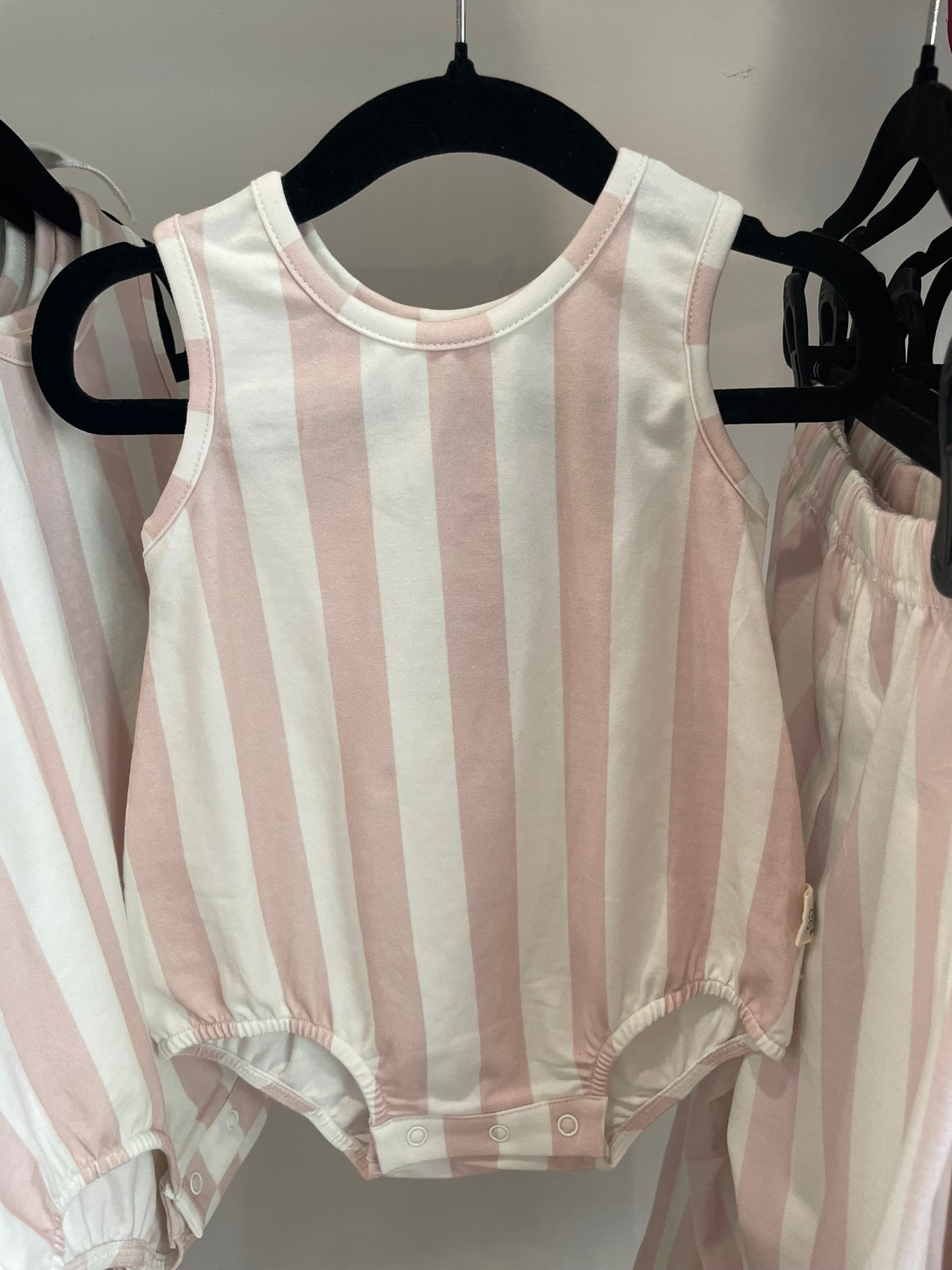 Beach Lines sleeveless bubble romper for babies alternate view
