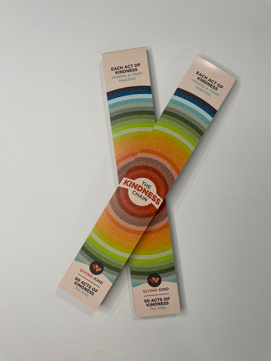 The Kindness Chain activity set for kids open packaging view