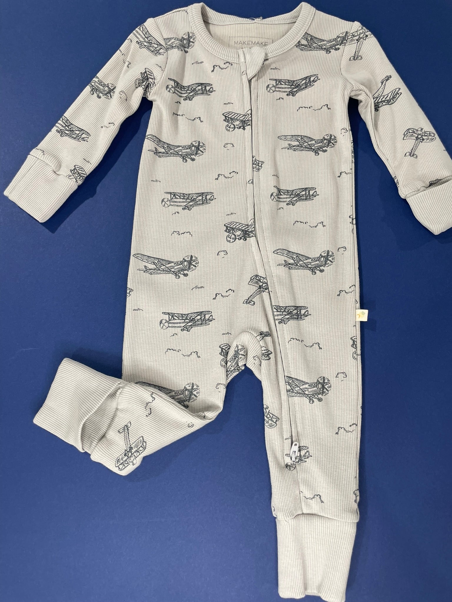 Ready for Take Off romper for babies worn lifestyle view