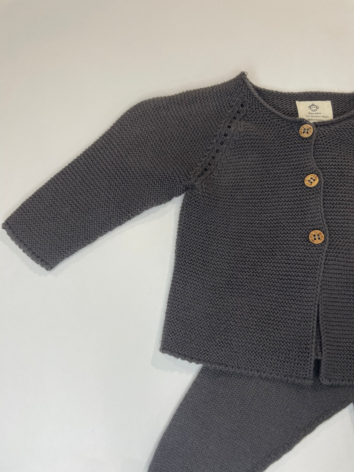 Organic knit newborn set gifting styled view