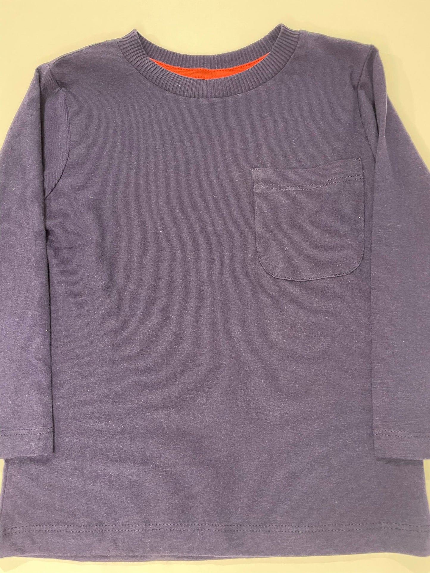 Organic cotton pocket shirt flat lay product view