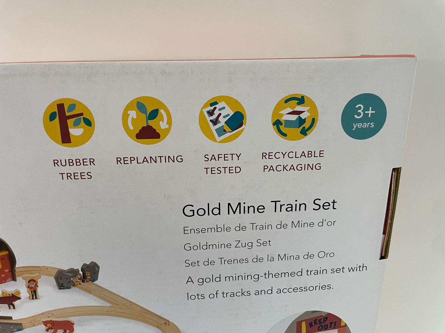 Wooden Gold Mine Train Set