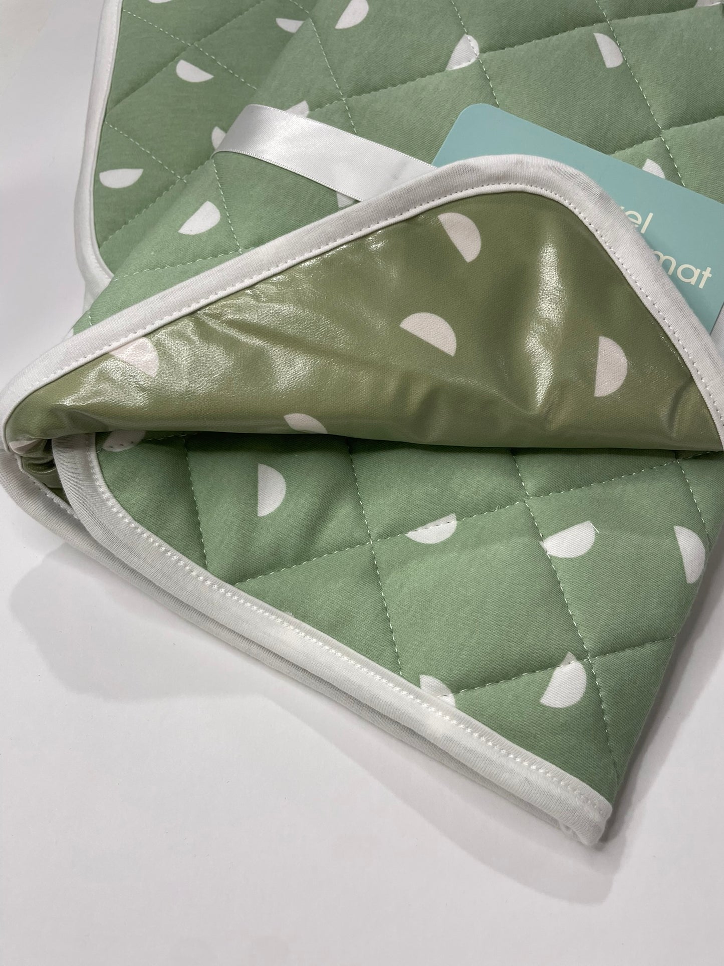 Set of 3 organic muslin baby burp cloths soft absorbent front view