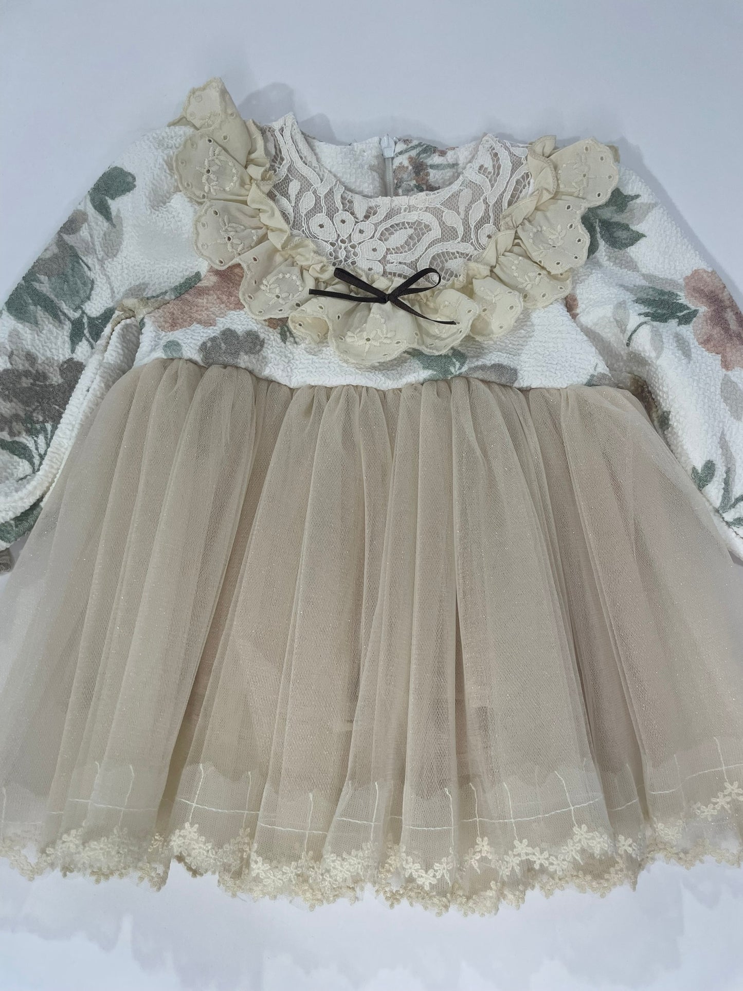 Gianna Baby Lace Floral Tulle Dress