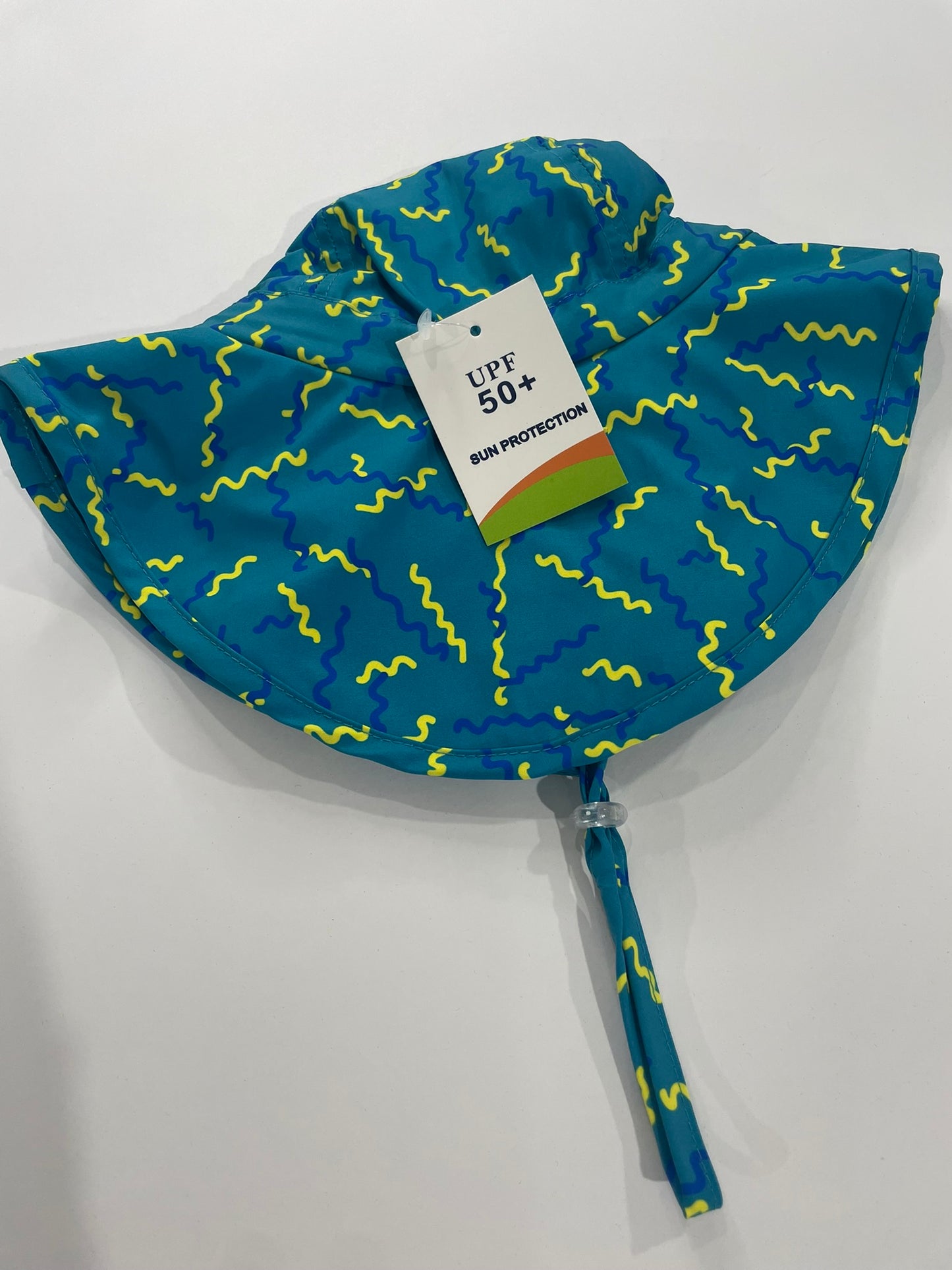 Squiggle sun hat for kids alternate view