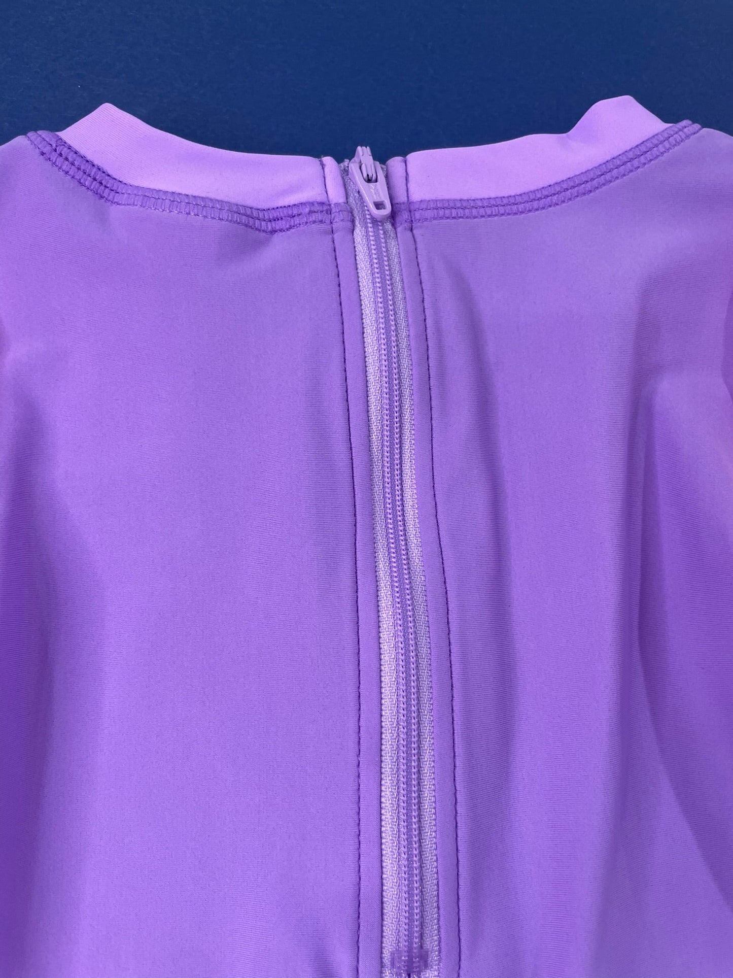 Hi-Vis Color Block Ruffle Swimsuit