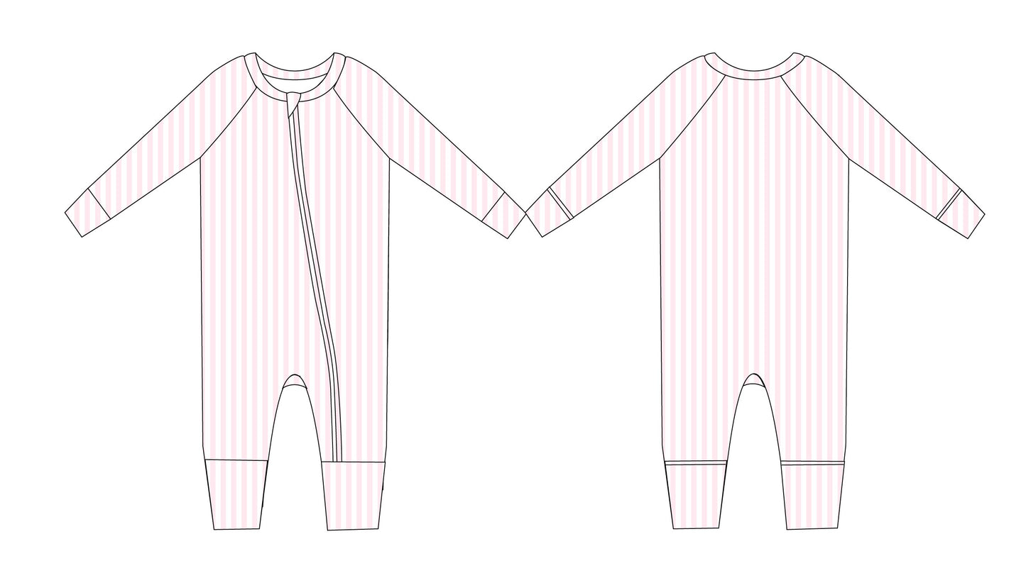 Pink Stripes Zippy