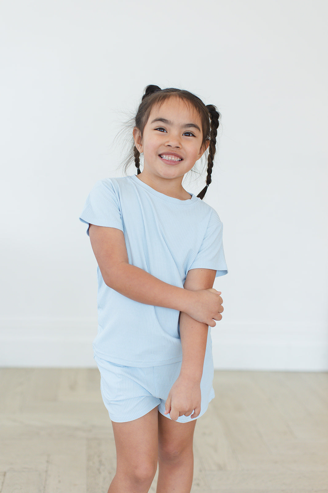 Baby Blue Pocket Short Set