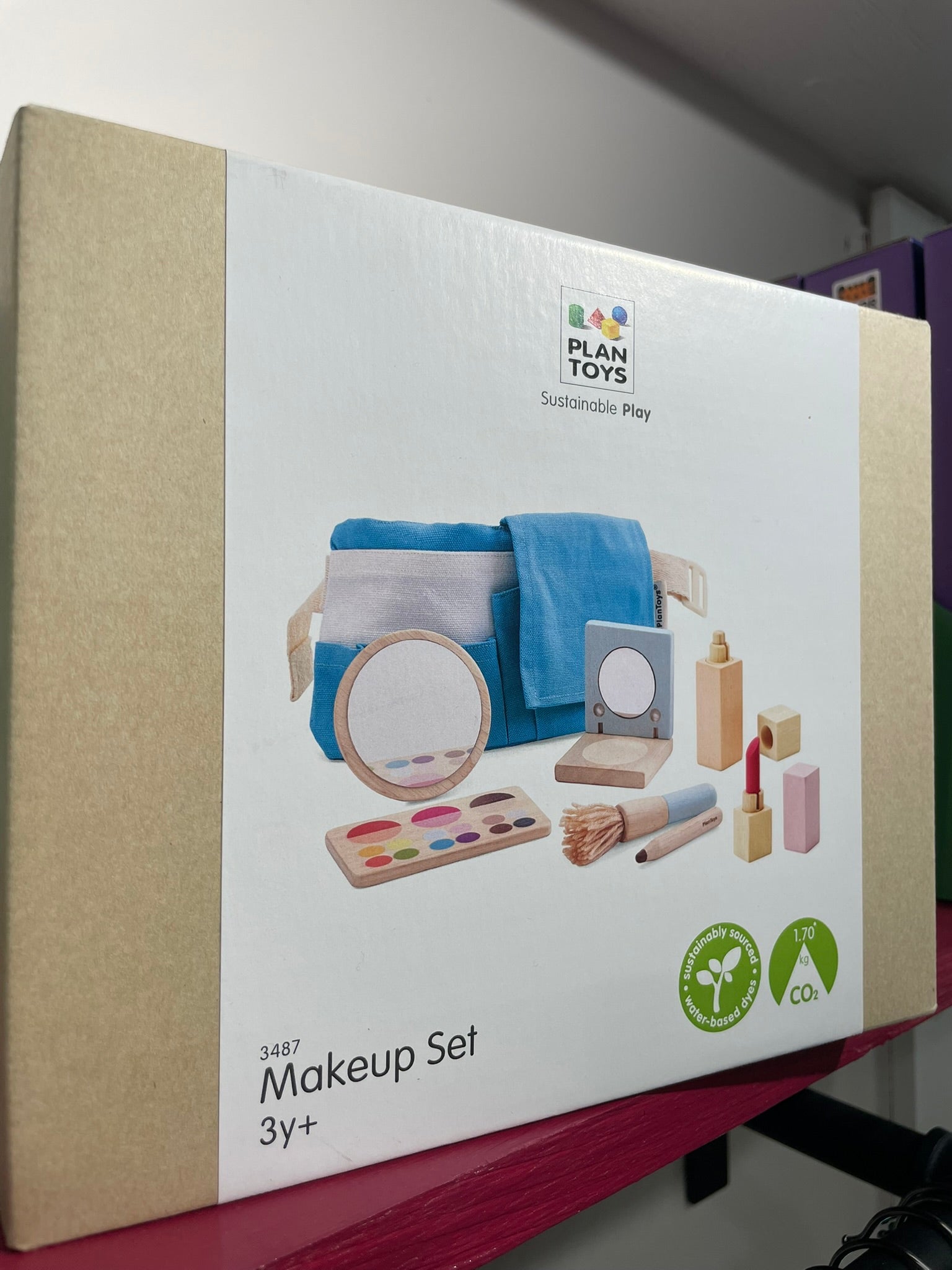 Kids pretend makeup play set lifestyle view in use
