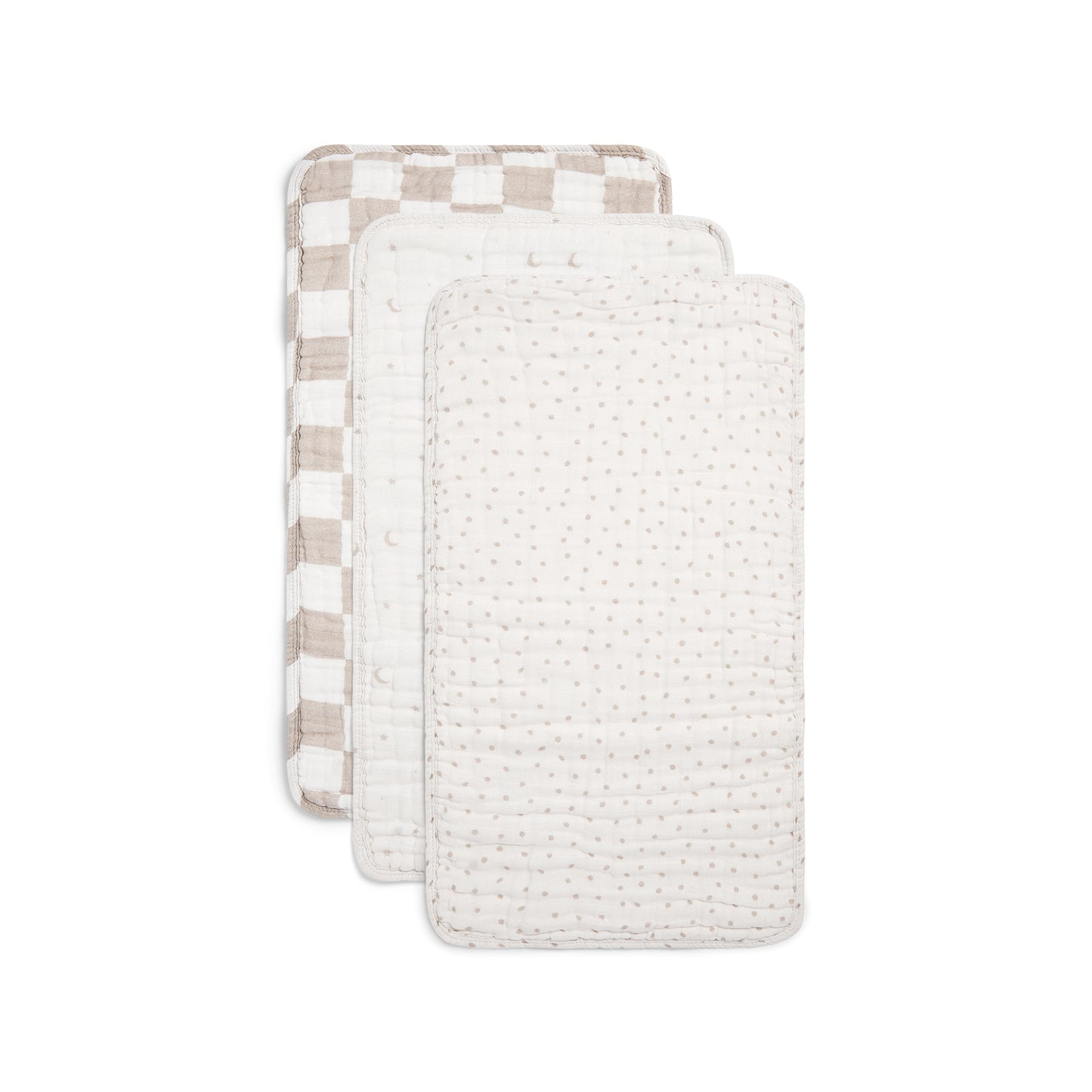 Set of 3 Organic Muslin Baby Cloths