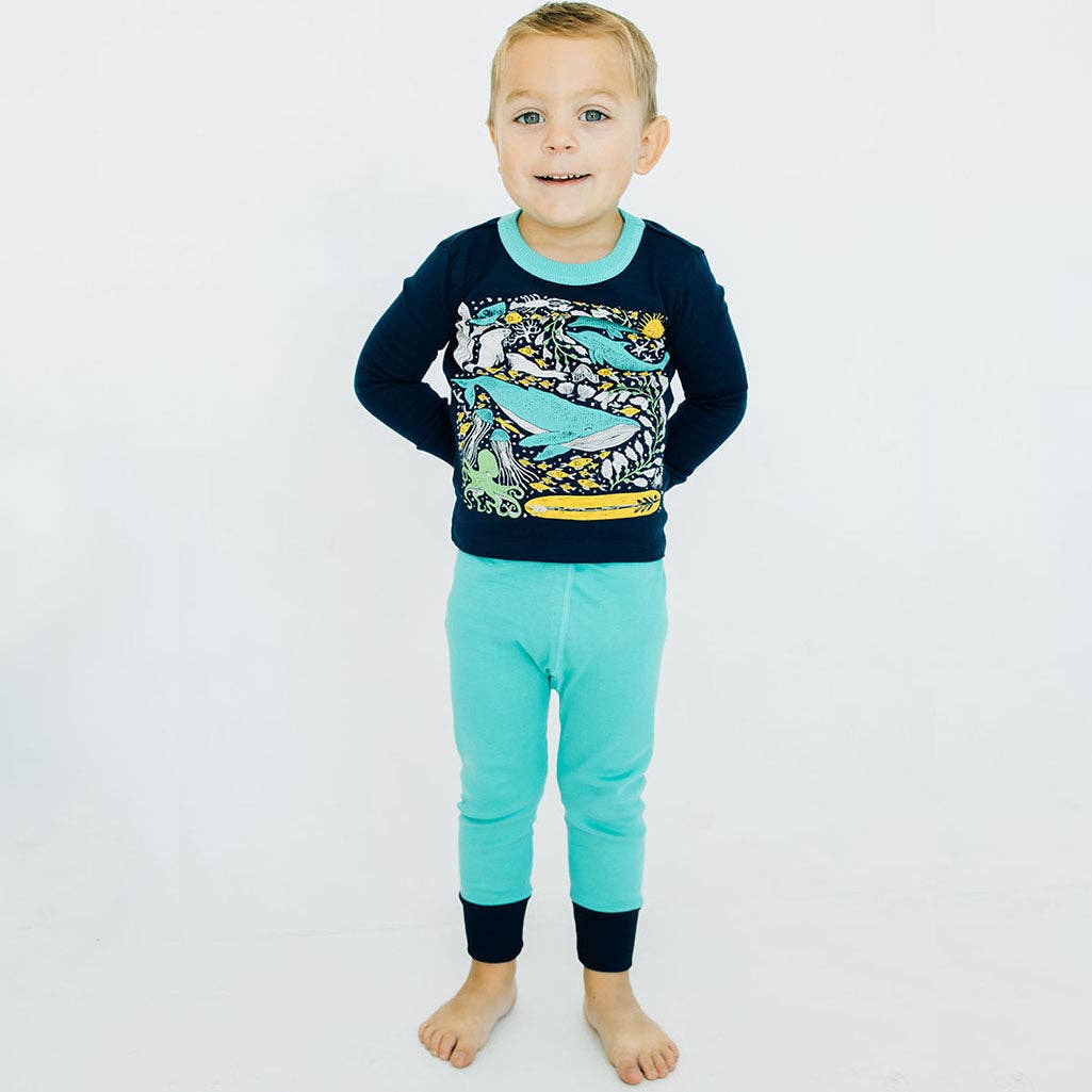 100% Organic Cotton Under the Sea PJs