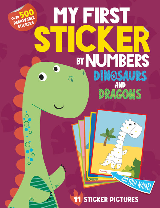 My First Sticker By Numbers: Dinos & Dragons