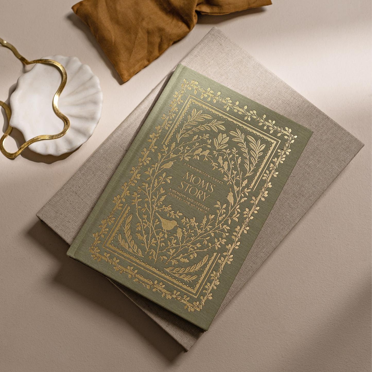 Mom's Story memory and keepsake journal heartfelt gift for mothers front cover