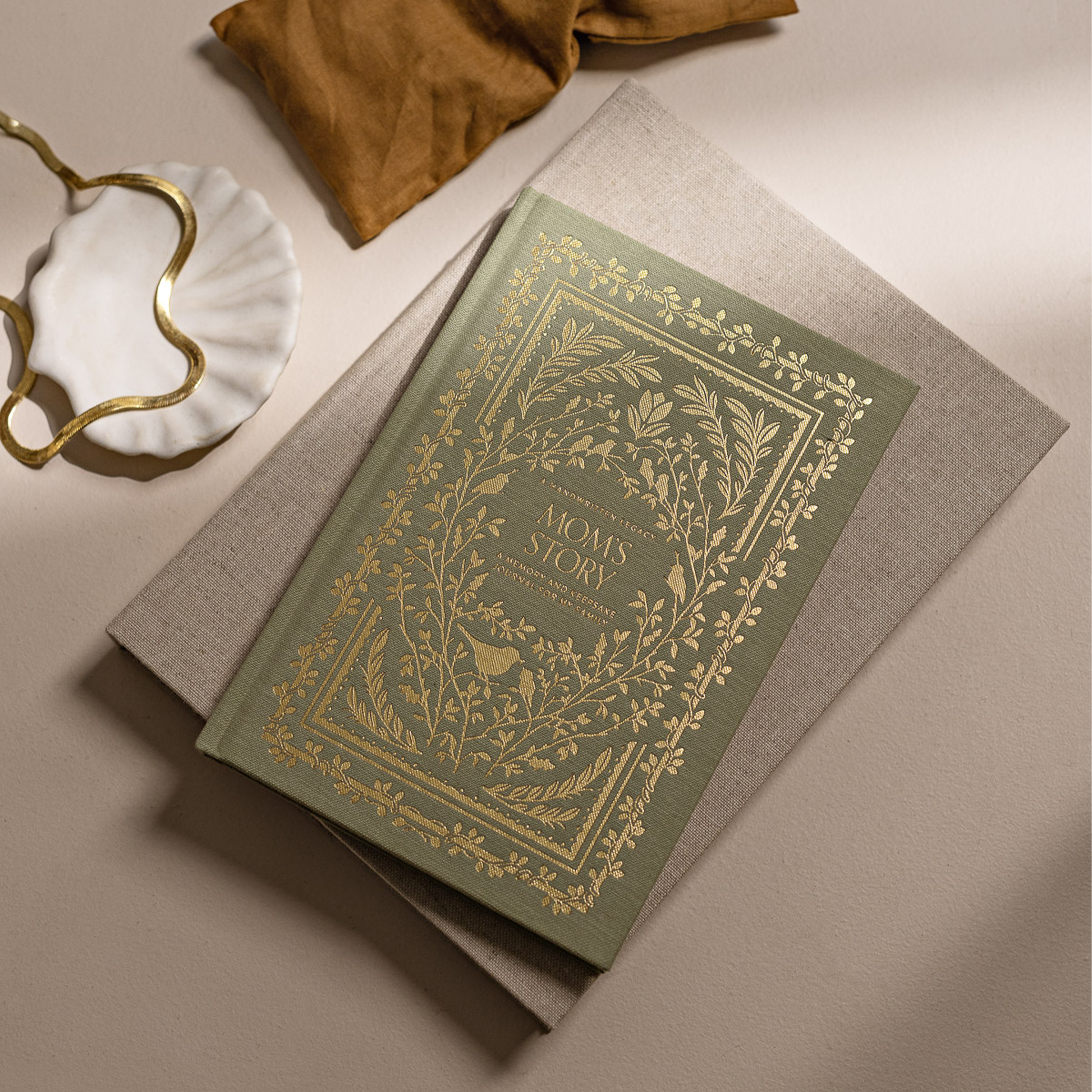 Mom's Story memory and keepsake journal heartfelt gift for mothers front cover