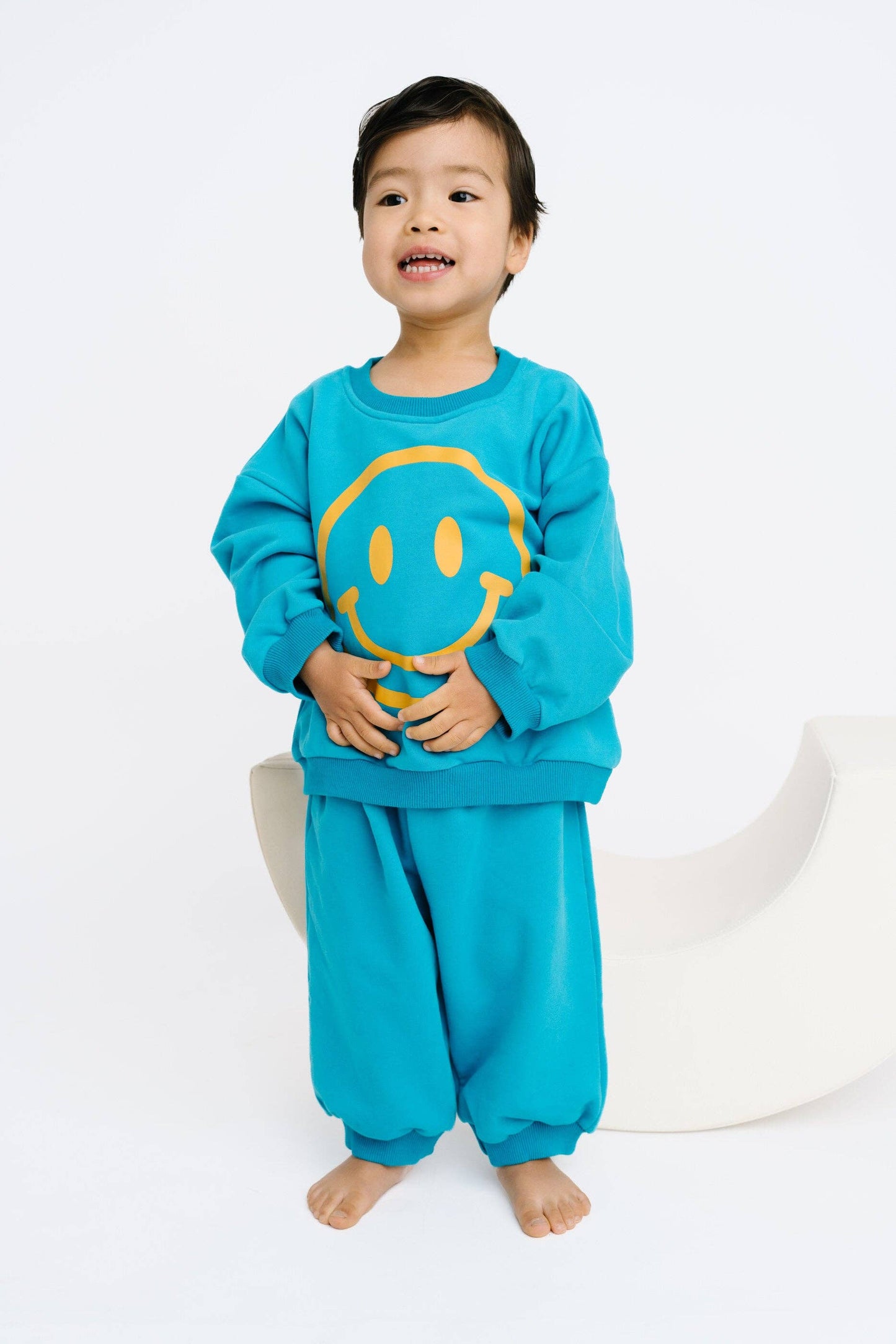 Electric Blue Happy Sweatsuit