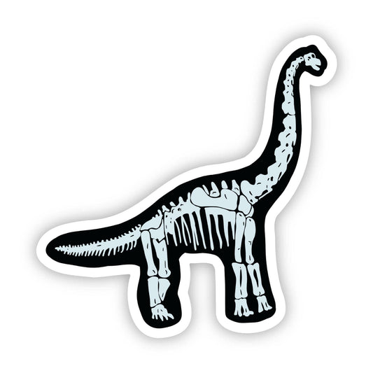 Brontosaurus Fossil Sticker