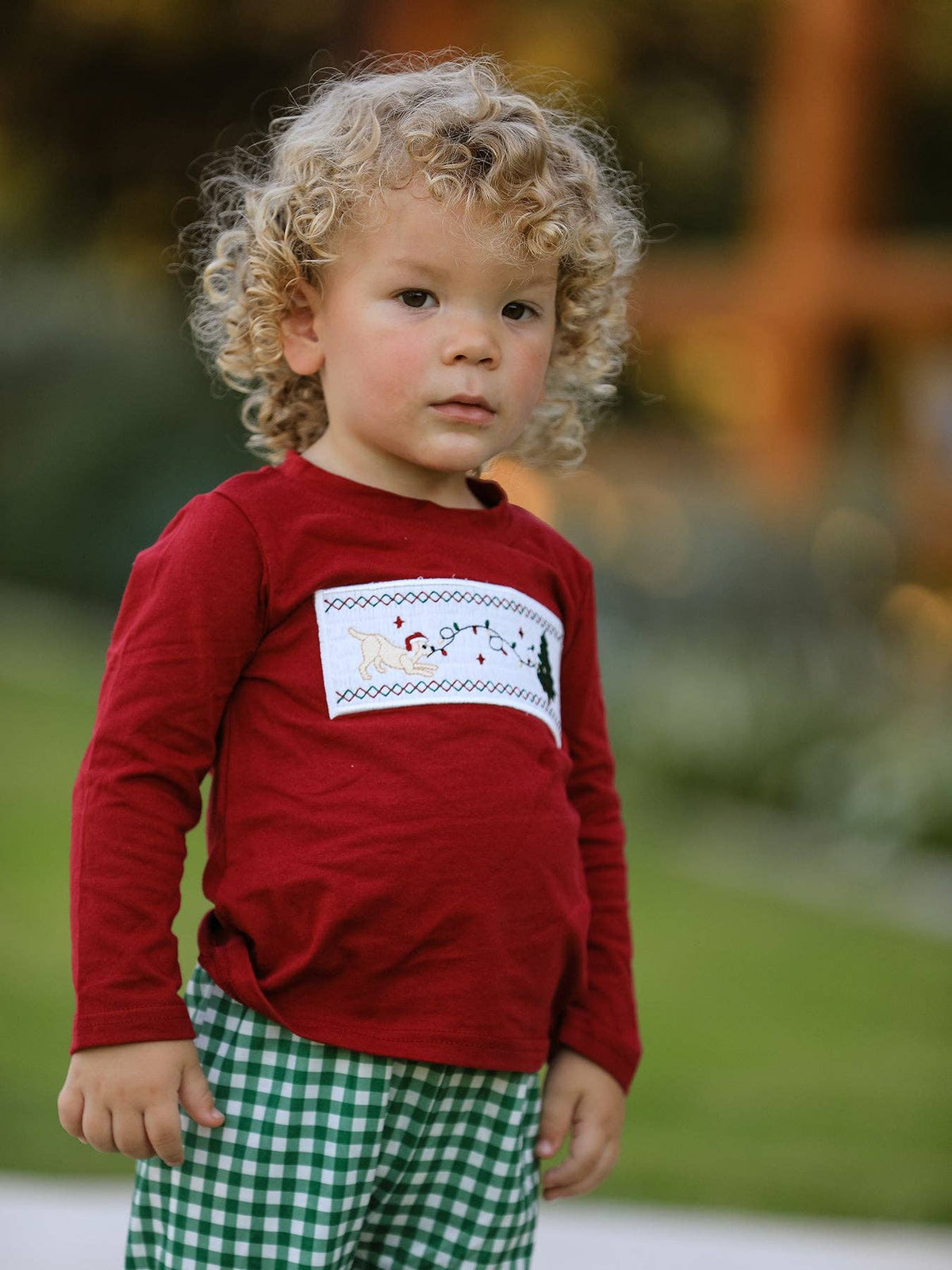 Christmas Pup Long Sleeve Set
