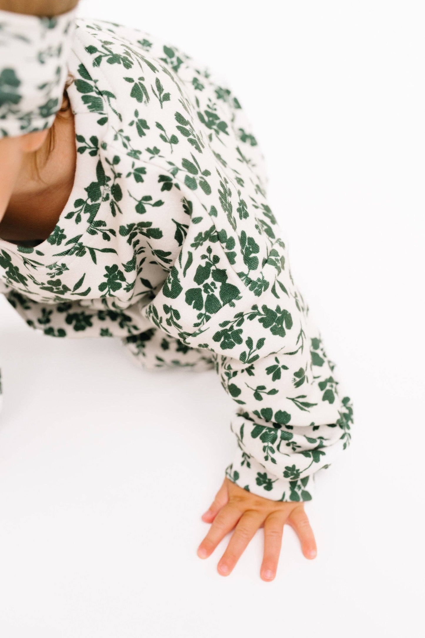 Green Floral Sweatsuit