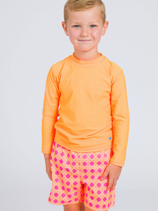 Hi-Vis Neon Orange Rash Guard