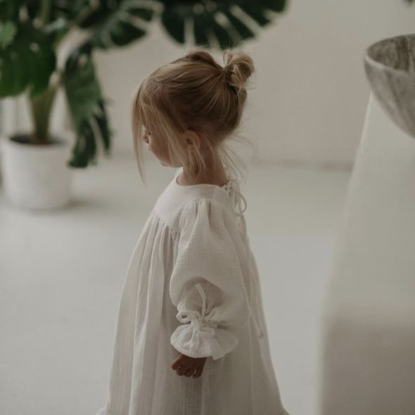 Flowing Organic Muslin Dress
