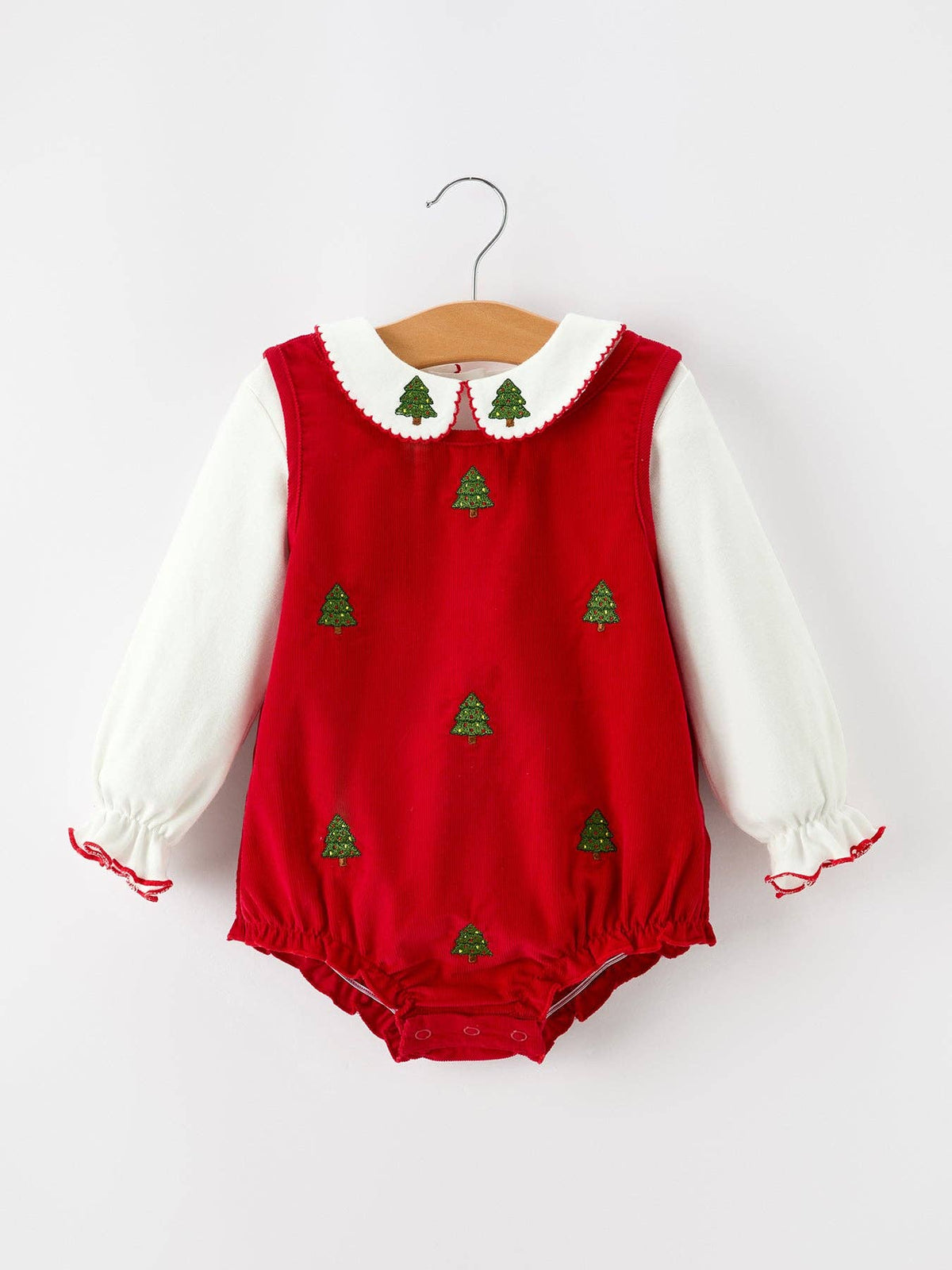 Christmas Corduroy Romper Set
