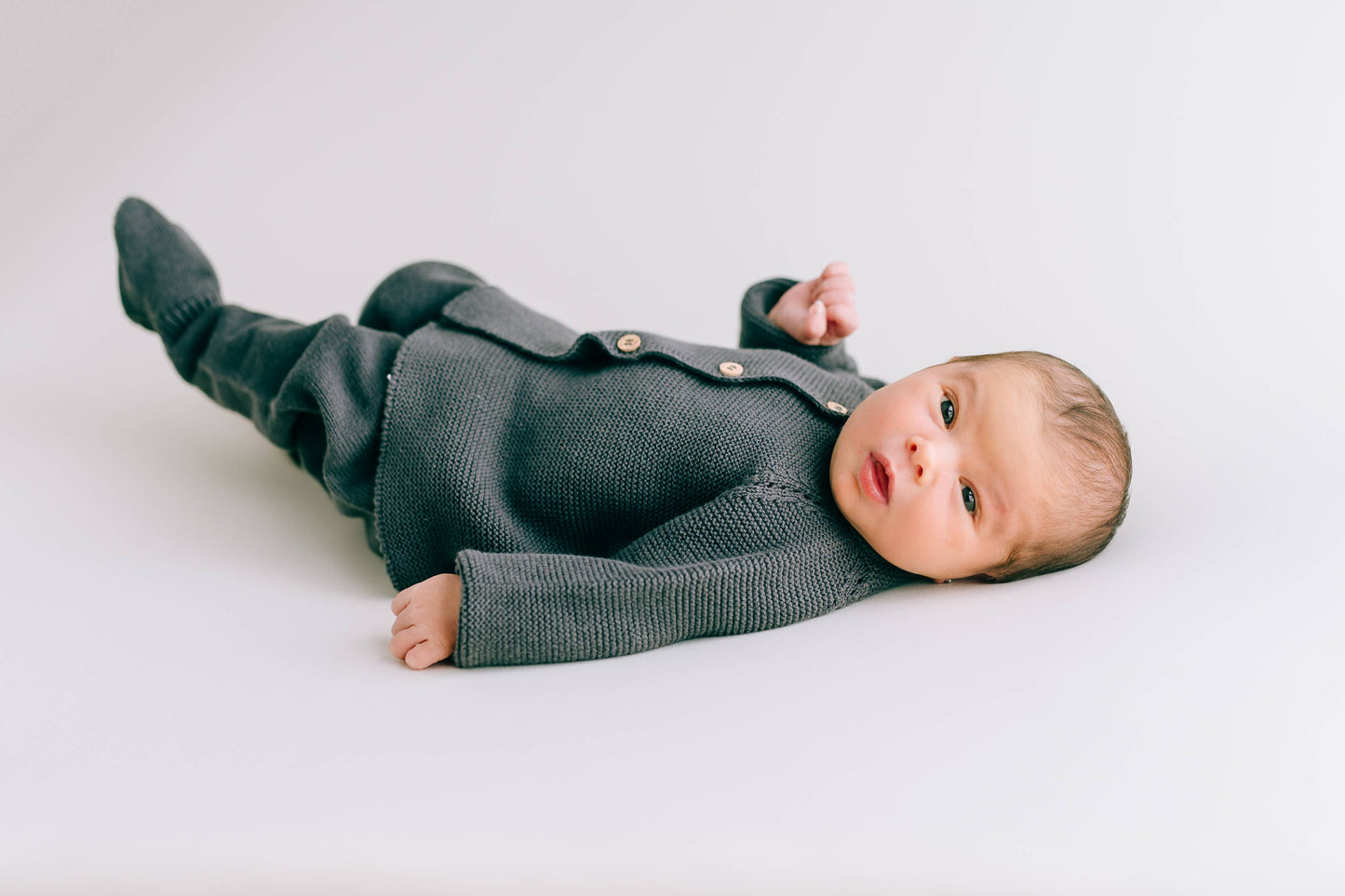Organic Knit Newborn Set - Grey