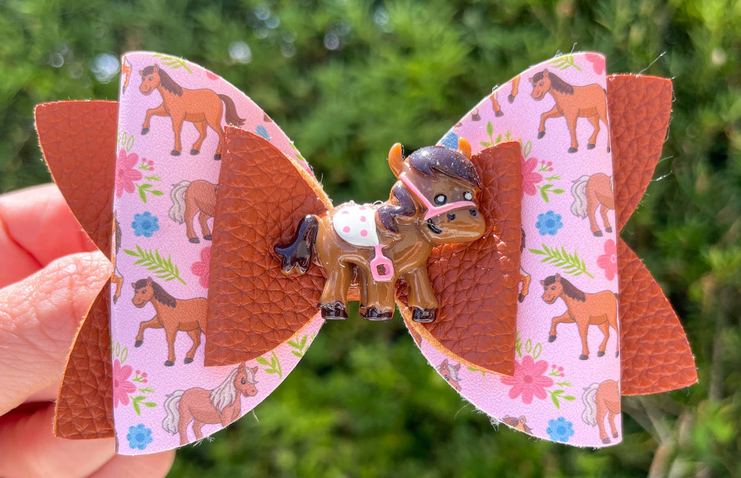 Giddy Up Hair Bow