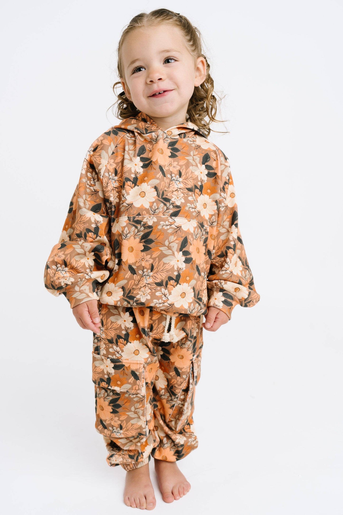 Warm Bloom Cargo Hoodie Set