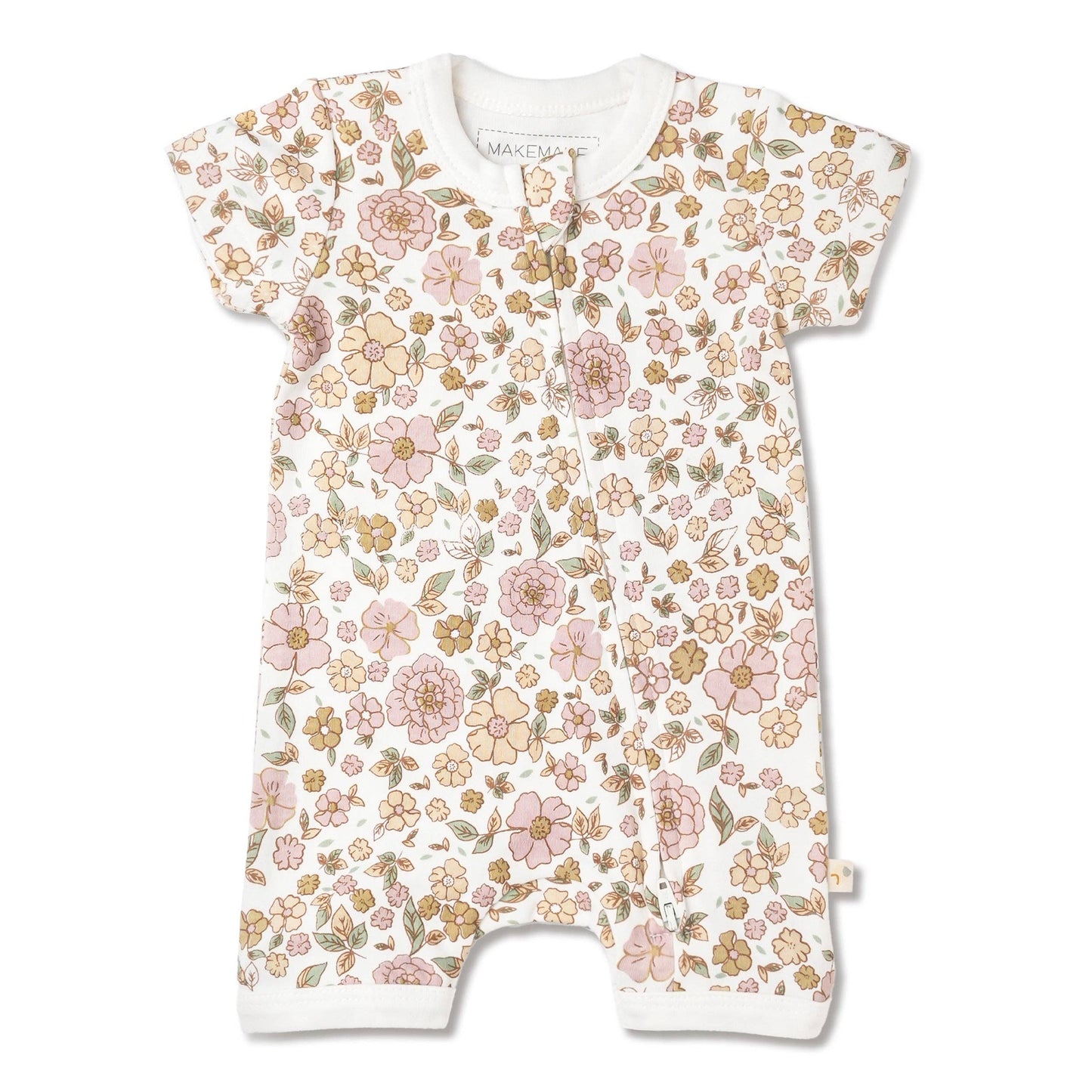Summer Garden Short Zip Romper
