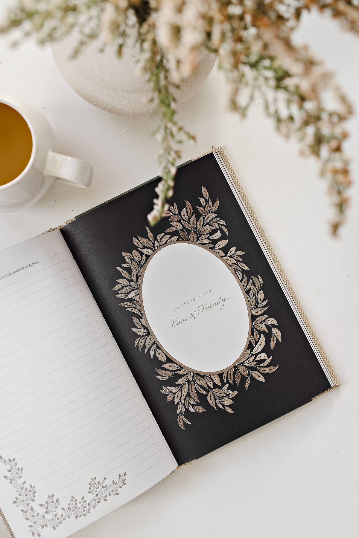 Grandma's Story journal gift set lifestyle view