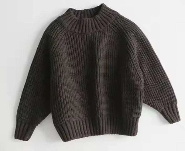 Kids cabin crewneck sweater worn lifestyle view