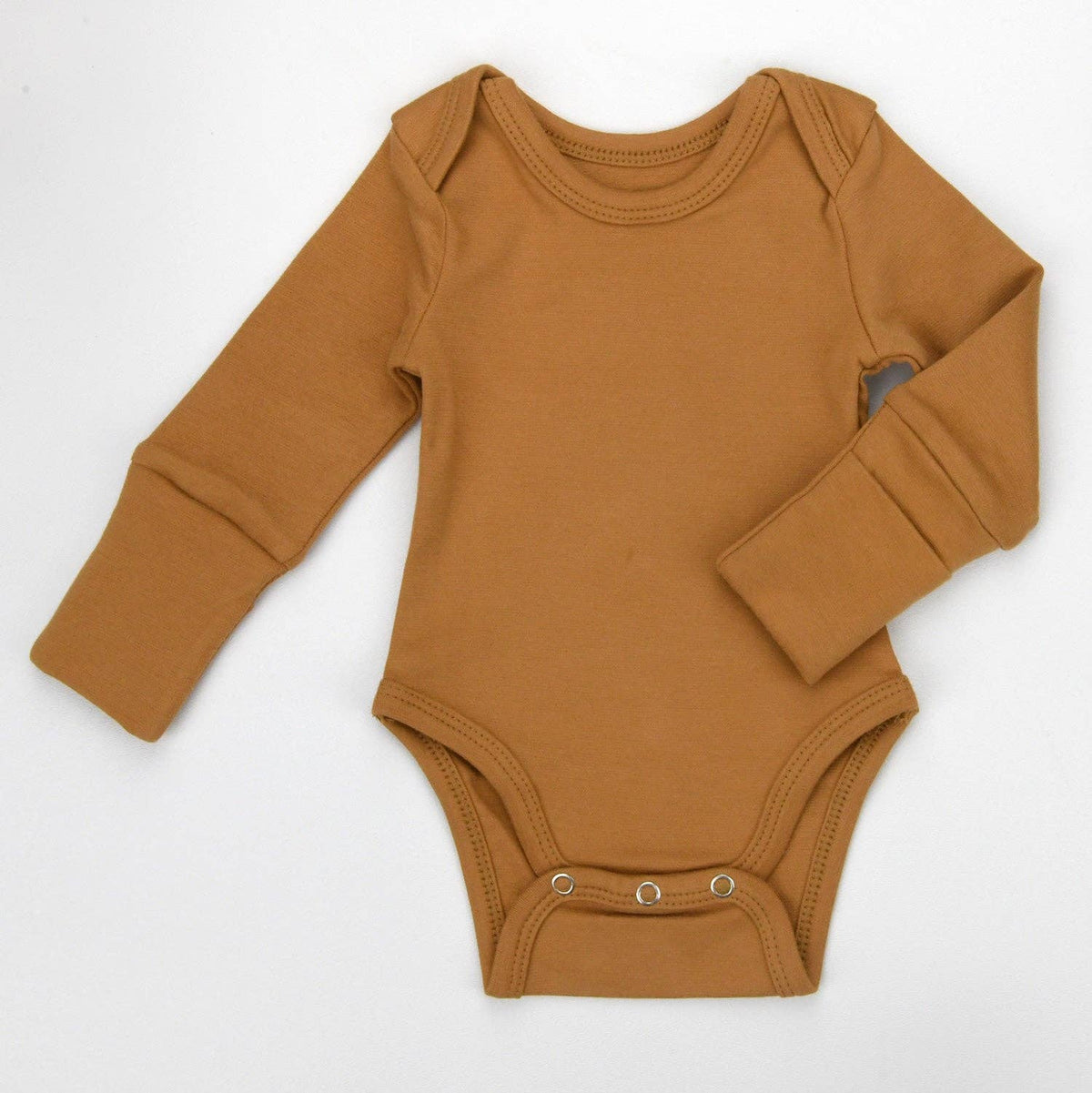 Organic Cotton Bodysuit-Camel