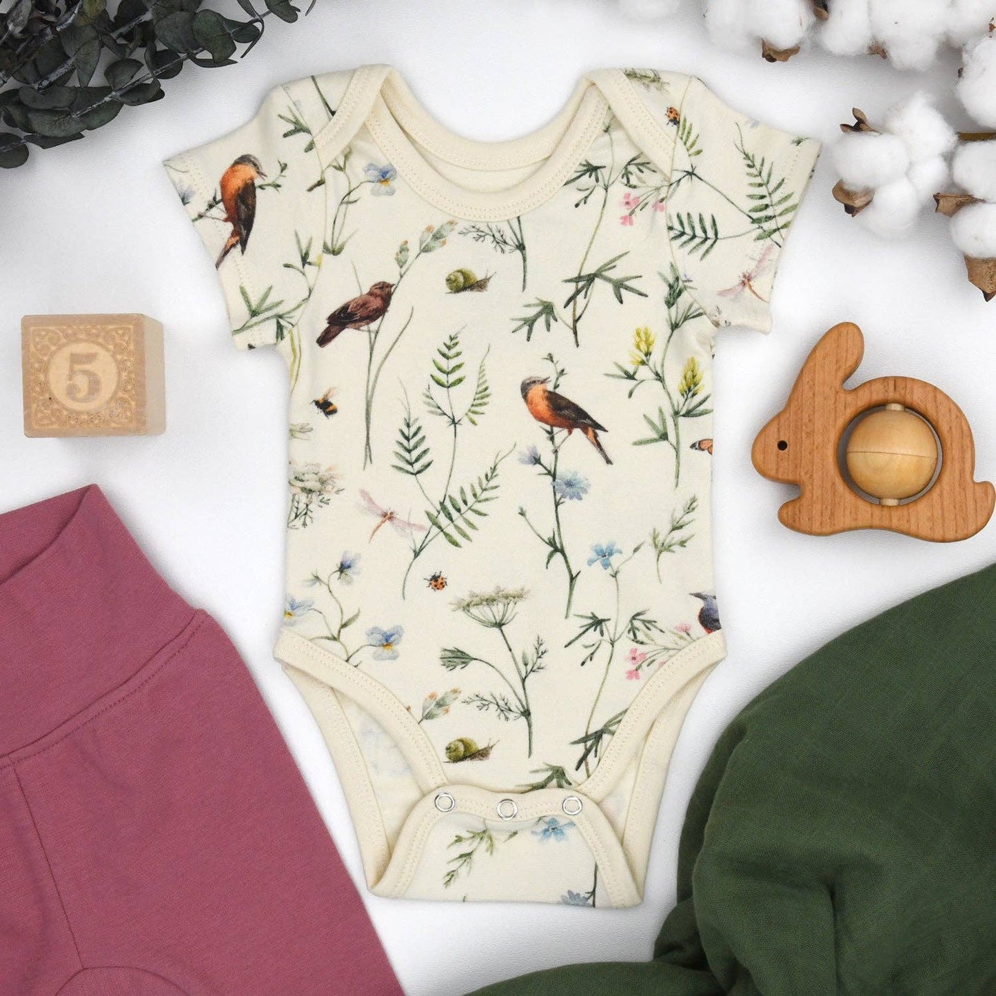 Organic Cotton Finch Bodysuit