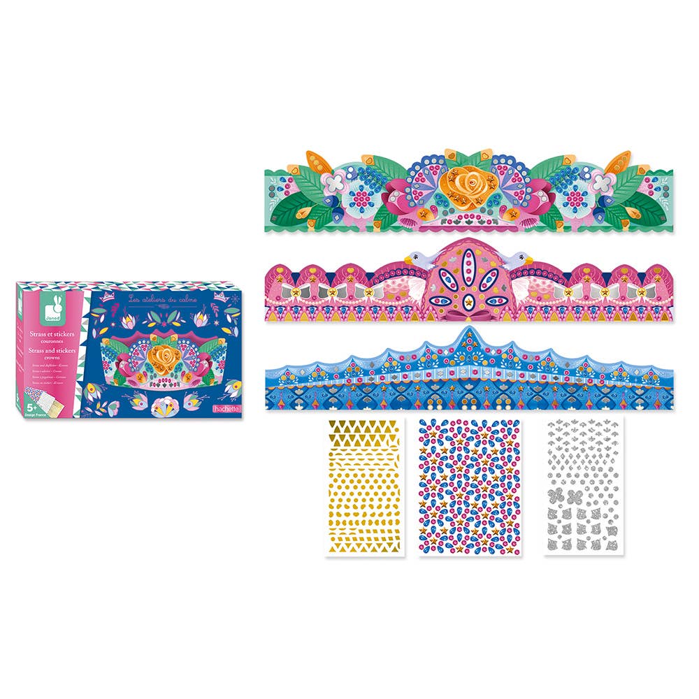 Jewels and sticker DIY crown kit, view 3