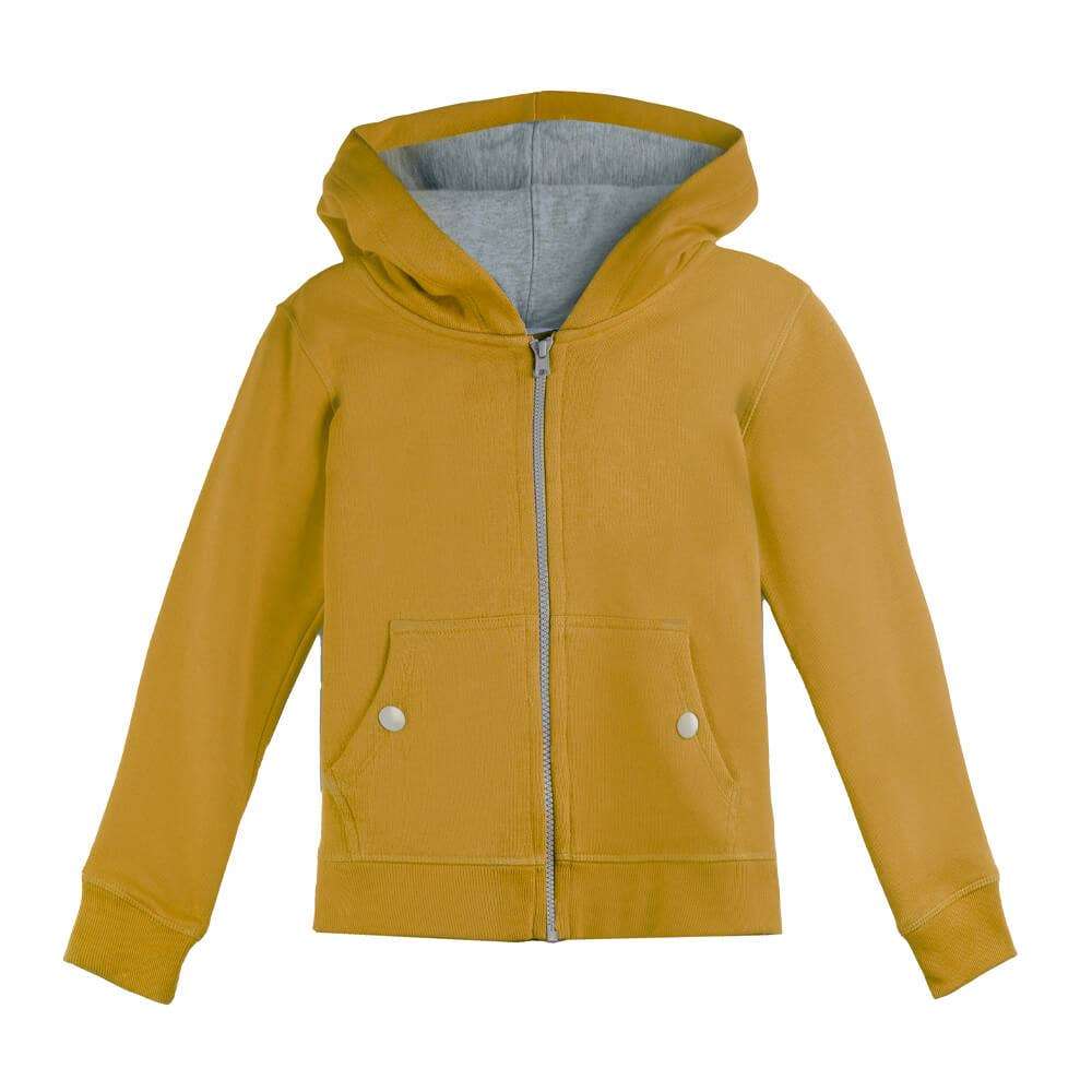 Hudson organic cotton hoodie for kids soft cozy front view
