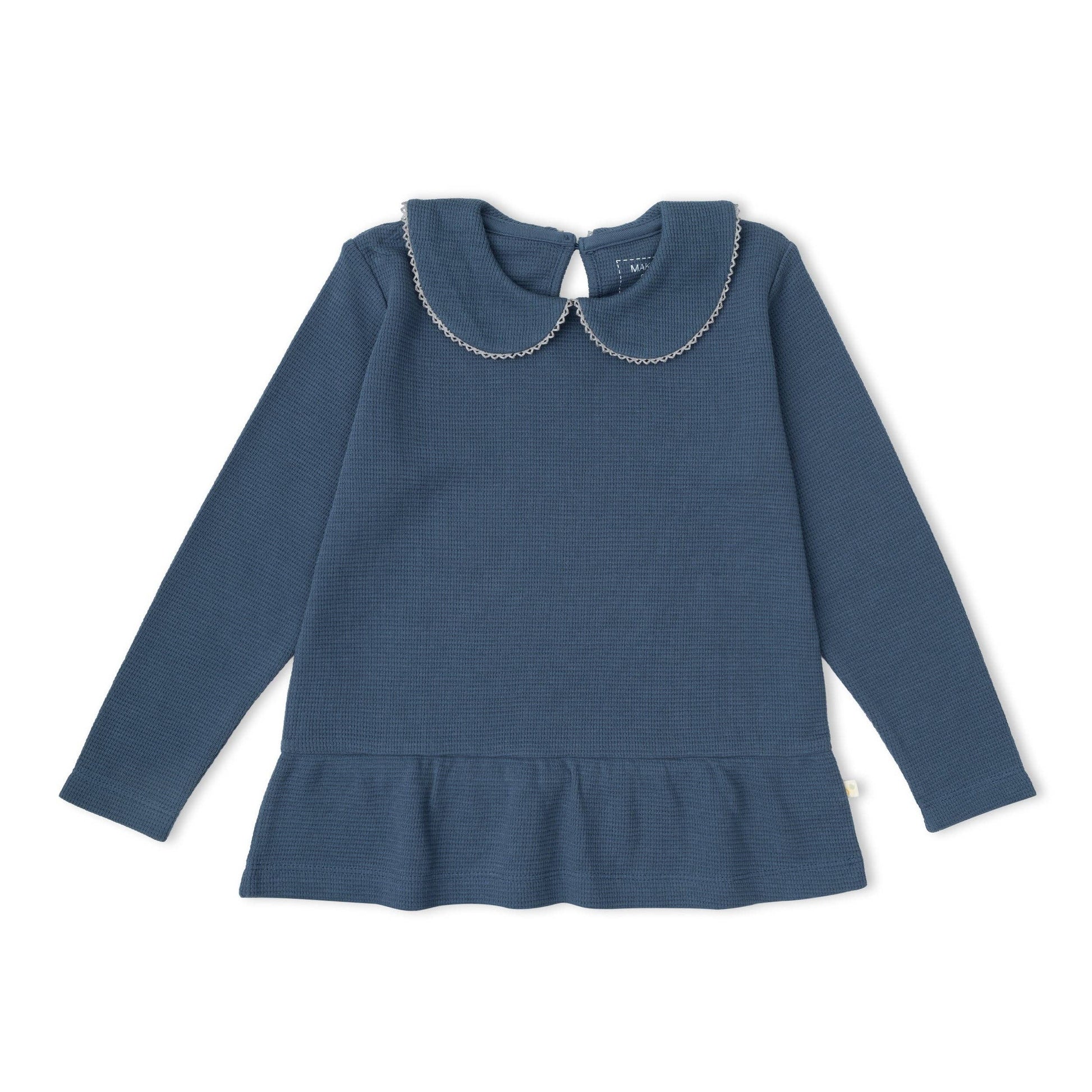 Solid Top & Indigo Blossom Leggings Set, organic cotton kids set