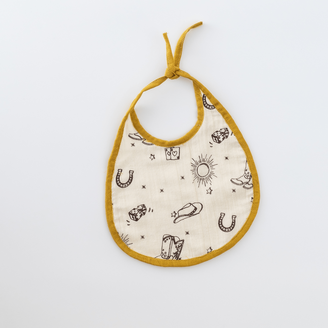 Wild Wild West Muslin Bibs