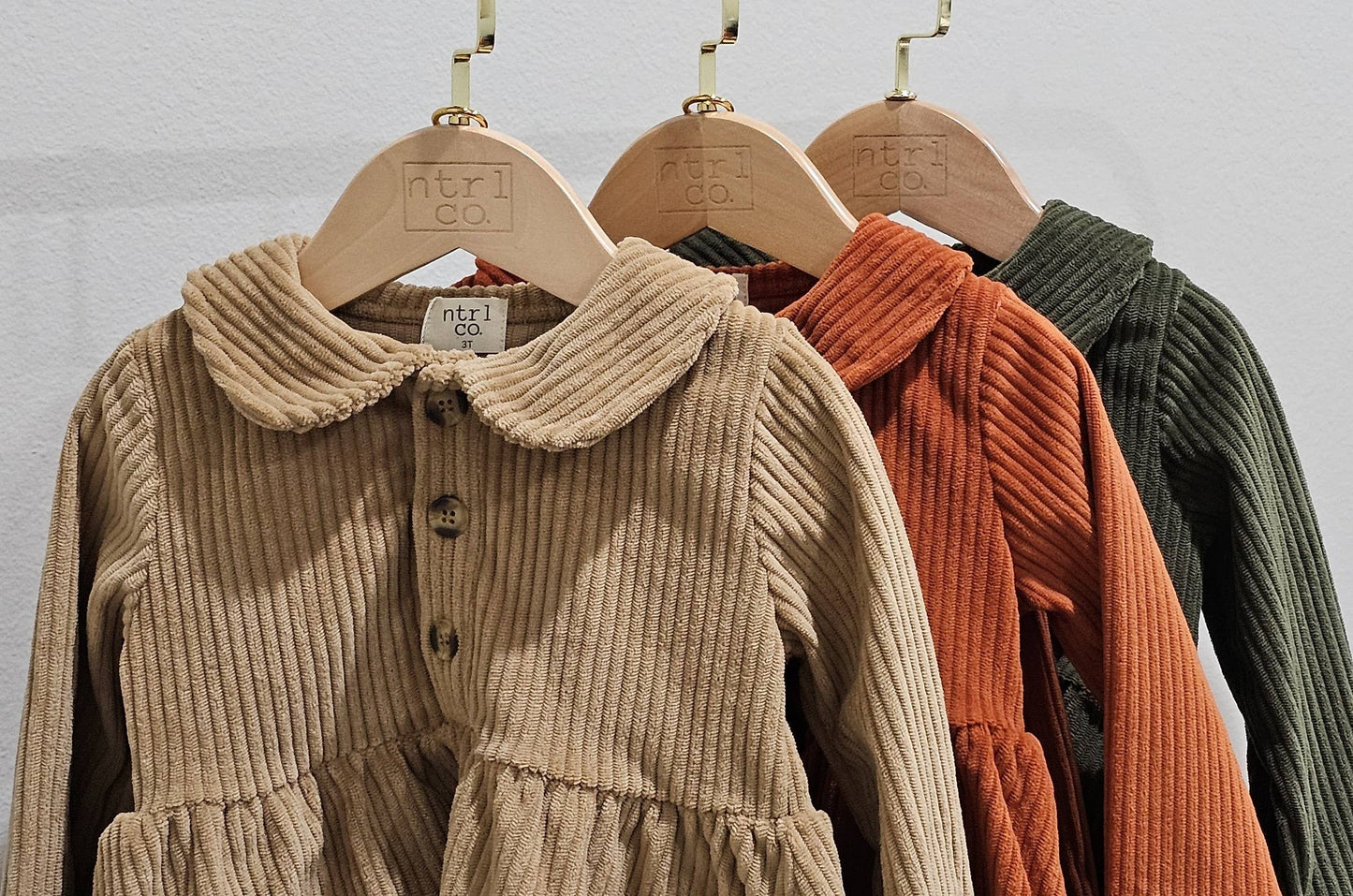 Campfire Corduroy Dress With Shorts - Pumpkin