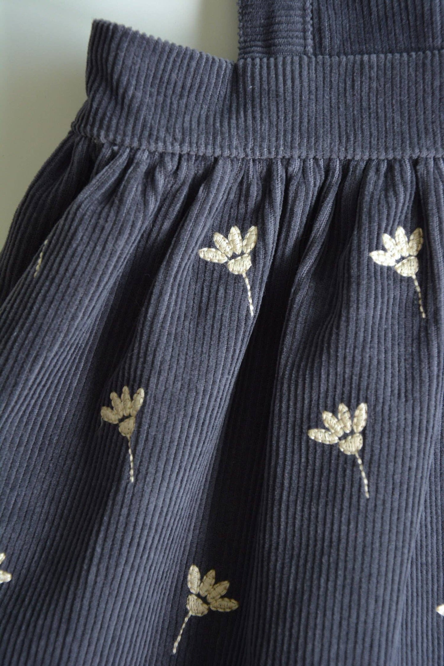 Embroidered Cord Dress