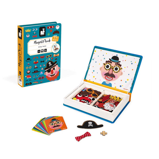 Magneti'book magnetic play book, Crazy Faces