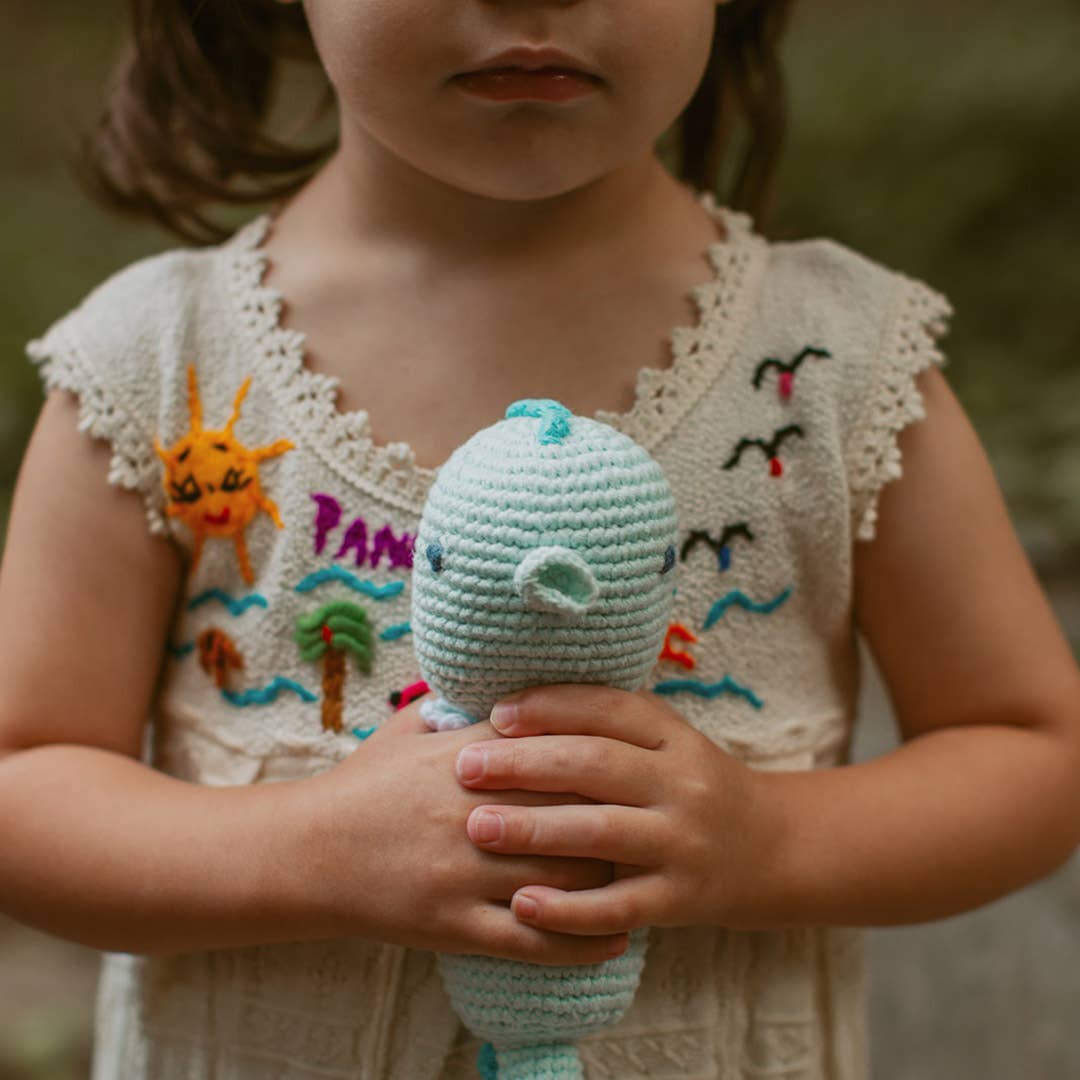 Sweet Seahorse Rattle - Organic Cotton