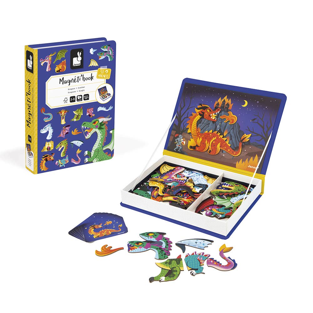 Magneti'book magnetic play book, Dragons