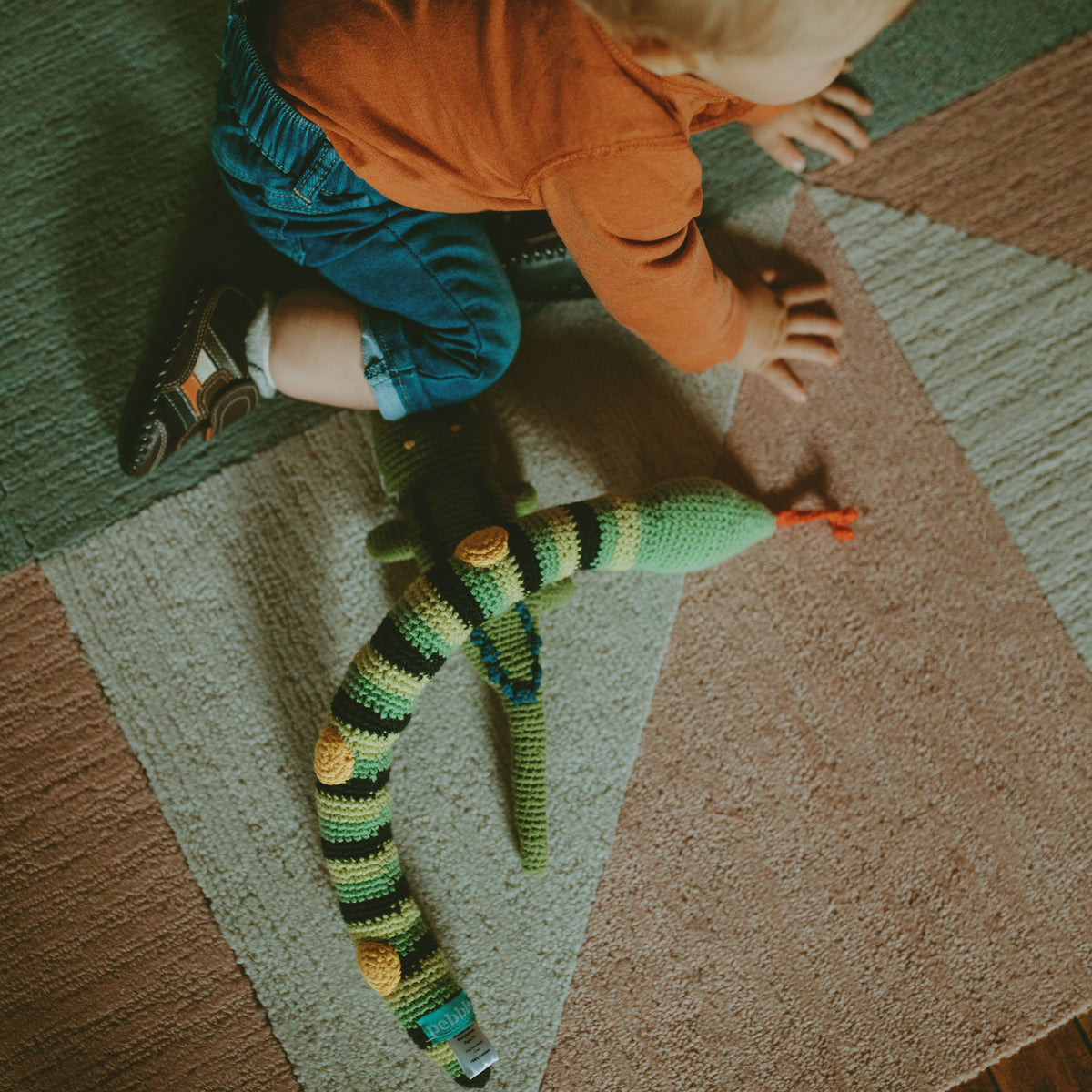 Charming Snake Rattle - Organic Cotton