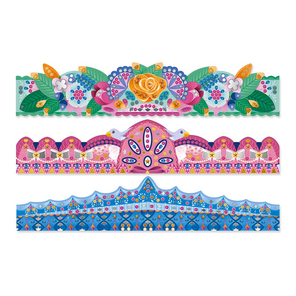 Jewels and sticker DIY crown kit, view 2