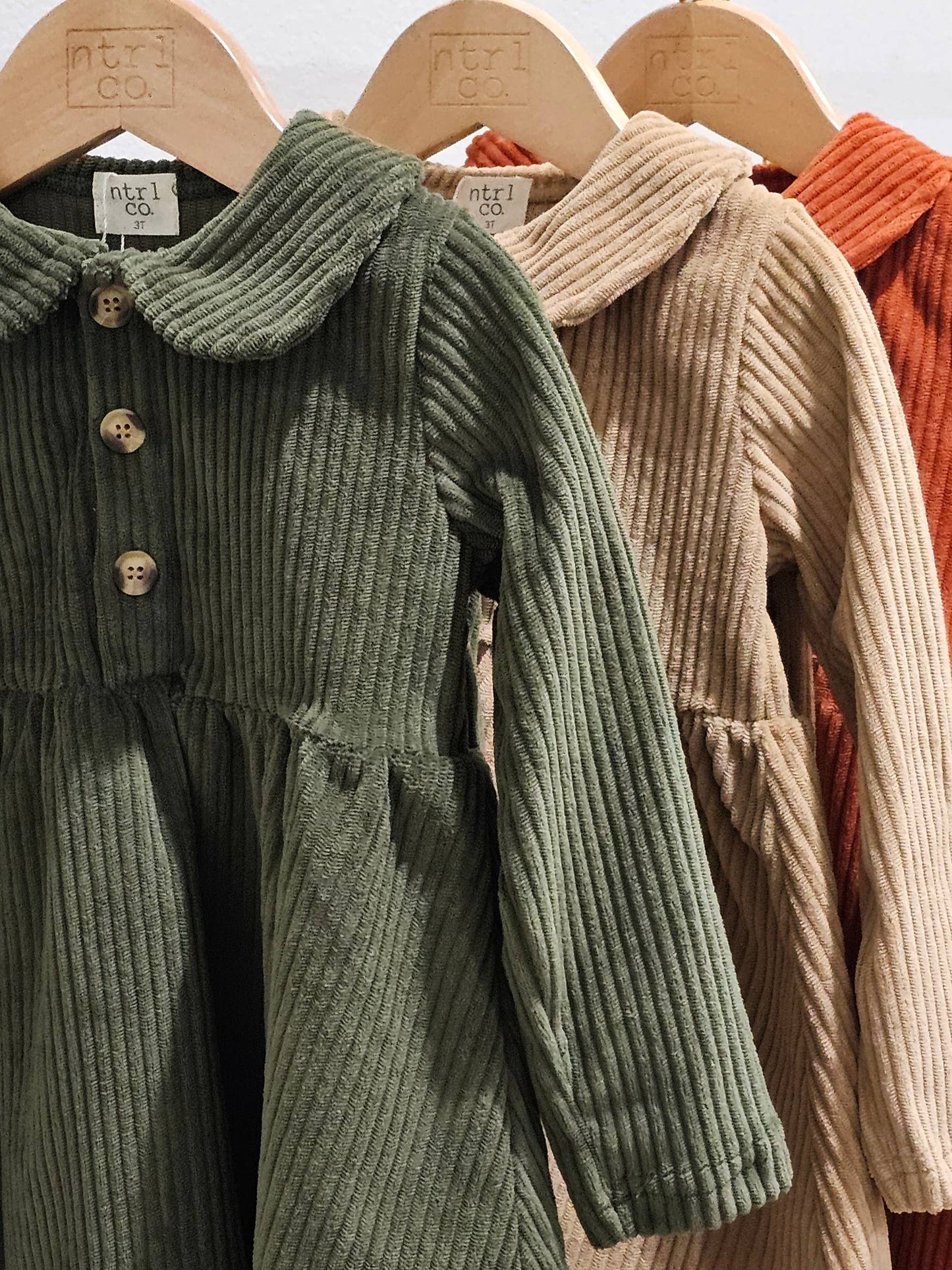 Campfire Corduroy Dress With Shorts - Evergreen