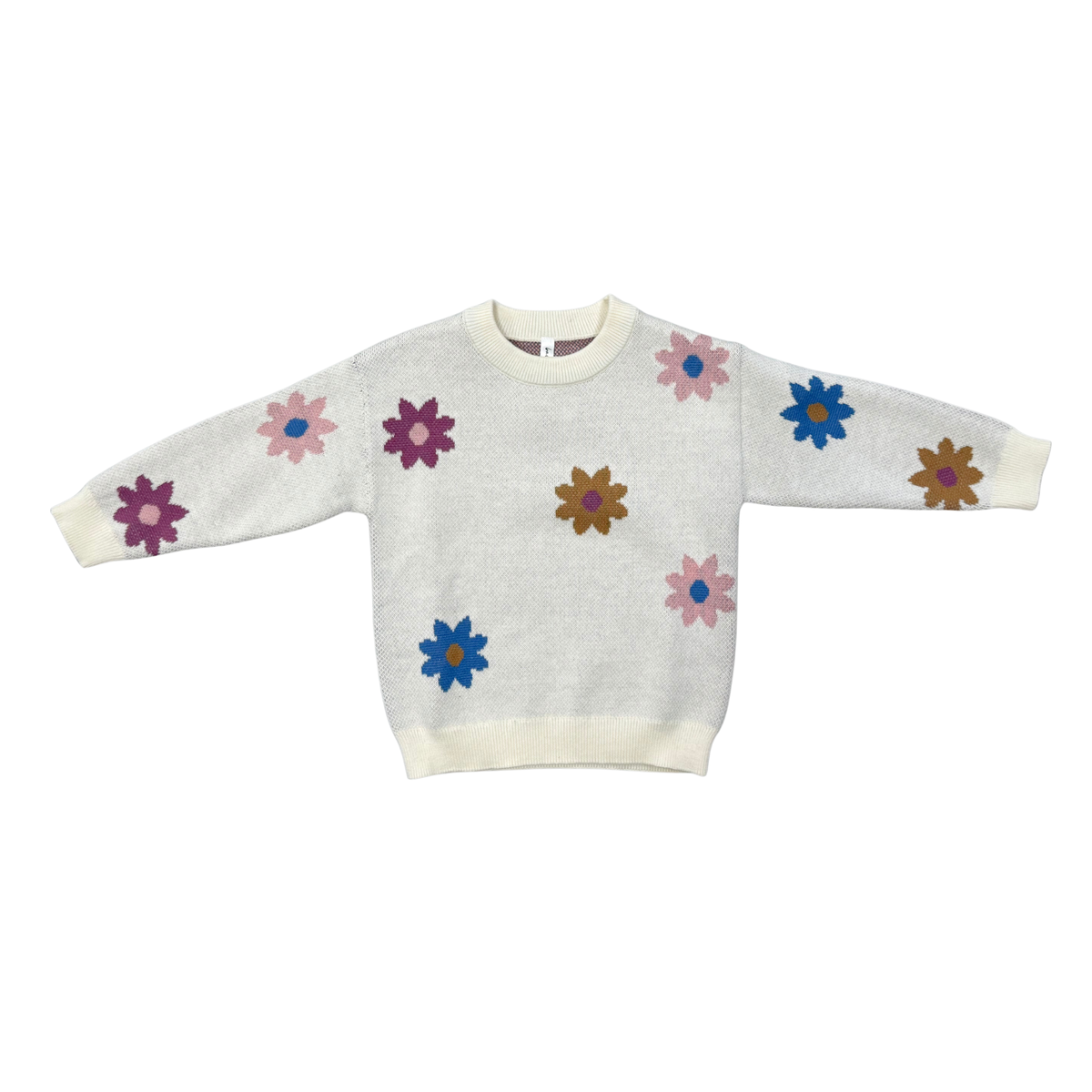 Puppies print knit sweater for kids