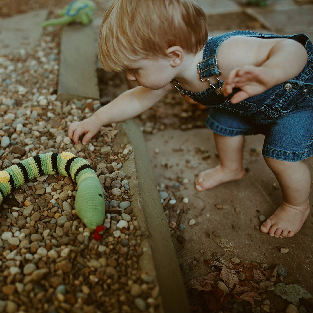 Charming Snake Rattle - Organic Cotton